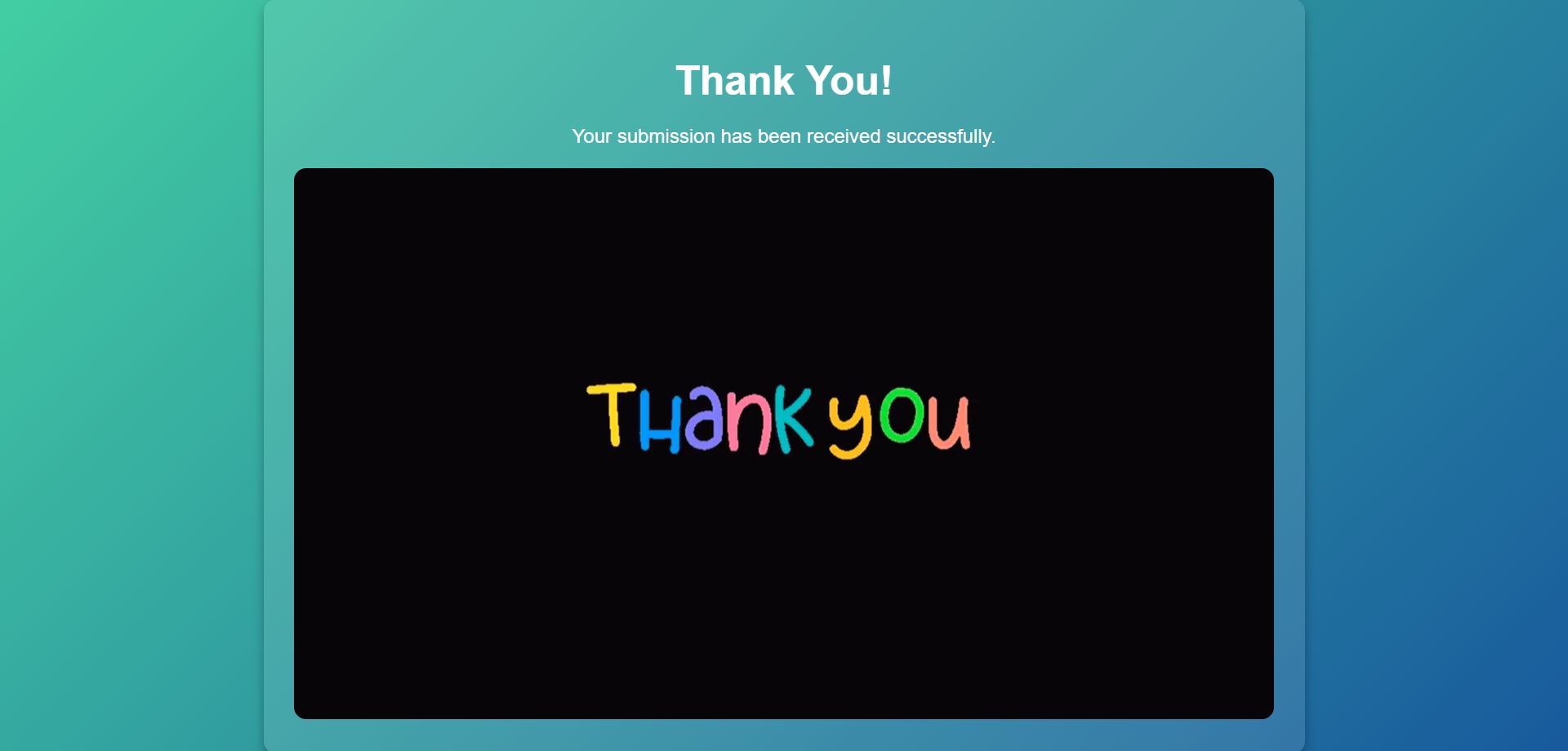 Thank You Placeholder